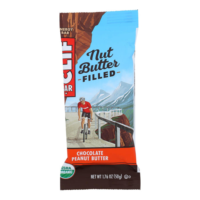 Clif Bar Organic Nut Butter Filled Energy Bar - Chocolate Peanut Butter - Case Of 12 - 1.76 Oz