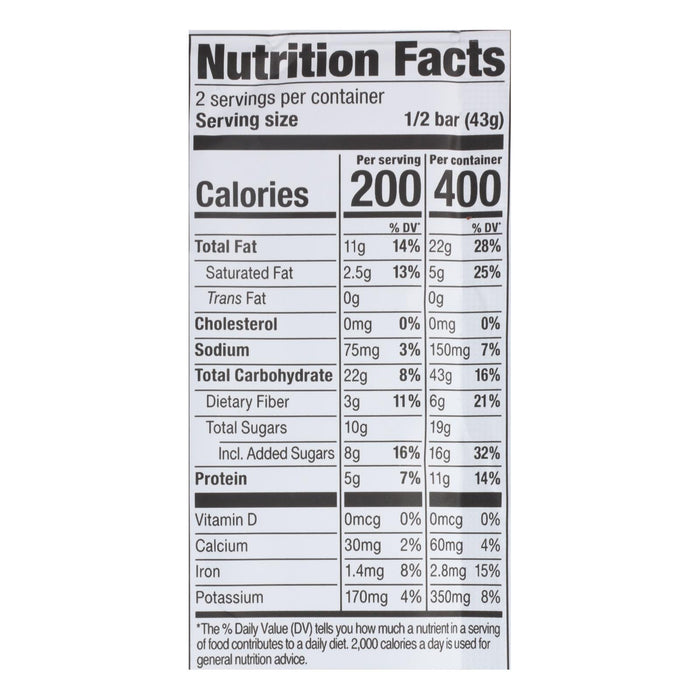 Probar Organic Peanut Butter Chocolate Chip Bar - Case Of 12 - 3 Oz.