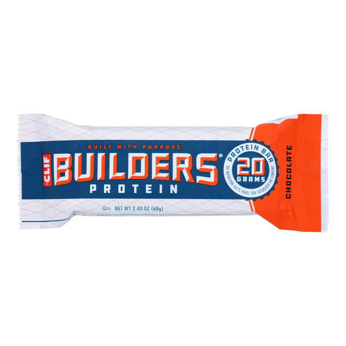 Clif Bar Builder Bar - Chocolate - Case Of 12 - 2.4 Oz.