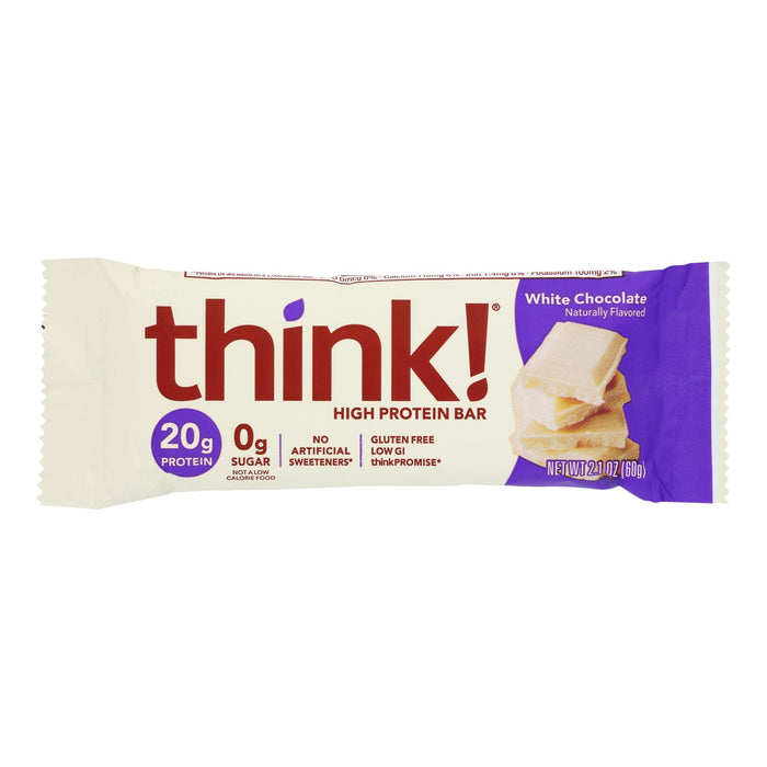 Think Products Thin Bar - White Chocolate - Case Of 10 - 2.1 Oz.