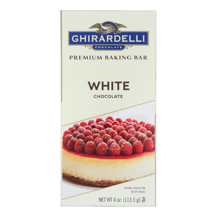Ghirardelli Baking Bar - Premium Baking Bar White Chocolate - Case Of 12 - 4 Oz