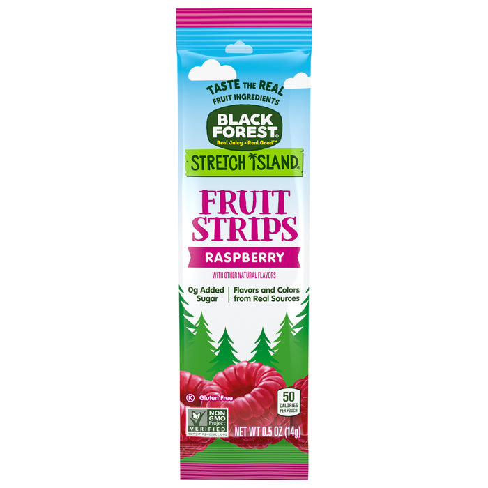 Black Forest Stretch Island - Fruit Strips Raspberry - Case Of 30-0.5 Ounces