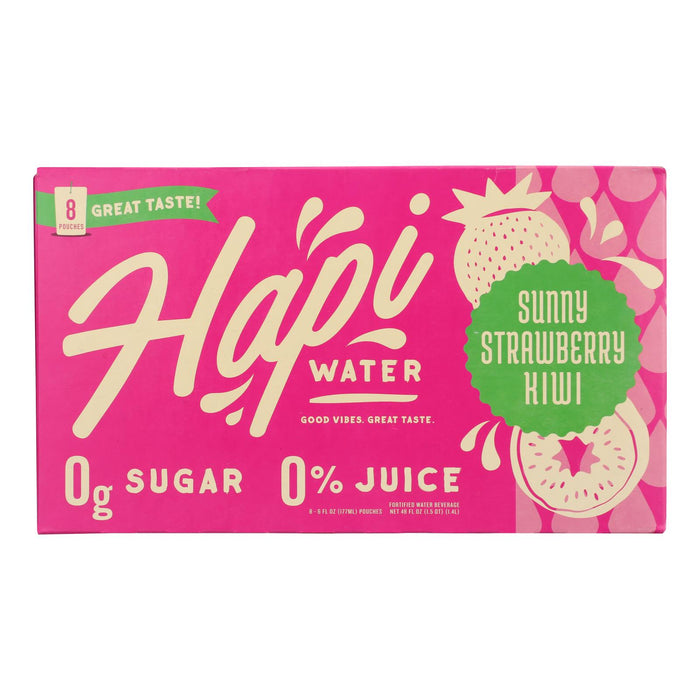 Hapi Drinks - Water Sunny Strawberry Kiwi - Case Of 4-8/6 Fluid Ounces