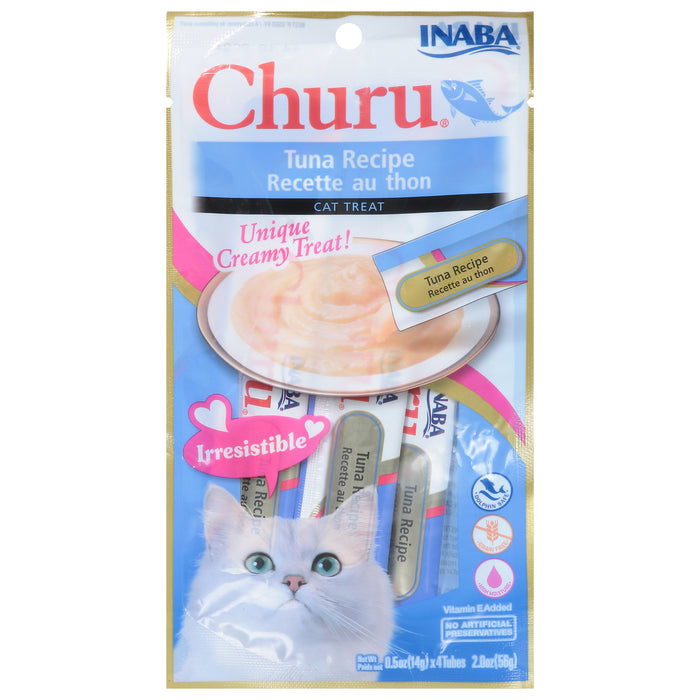 Inaba - Cat Churu Puree Tuna - Case Of 8-2 Ounces