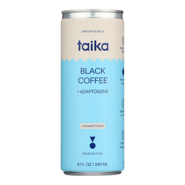 Taika - Coffee Black With Adaptogens - Case Of 12-8 Fluid Ounces