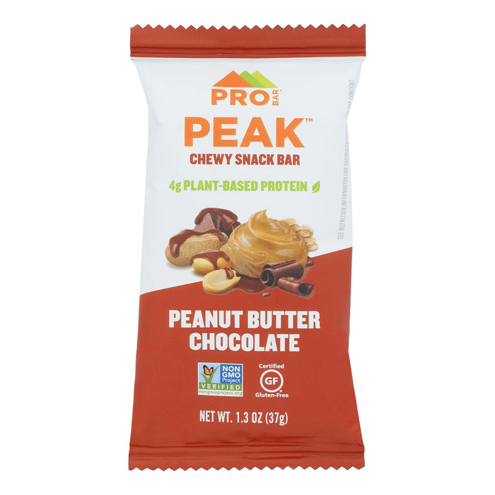 Probar - Peak Snack Chew Peanut Butter Chocolate - Case Of 12 - 1.3 Ounces