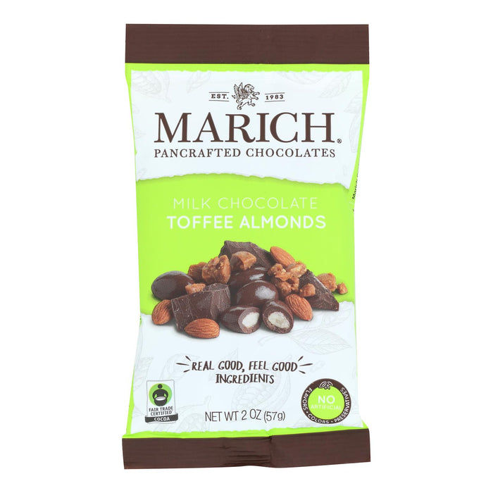 Marich -Almonds Toffee Milk Chocolate - Case Of 12 - 2 Ounces