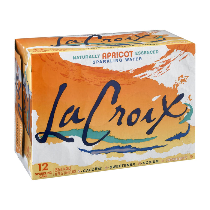 Lacroix Sparkling Water -Apricot - Case Of 2 - 12 Fl Oz.