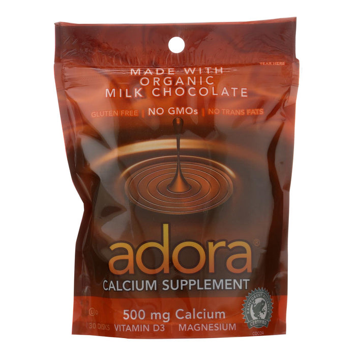Adora - Chocolate Disk Mlkchc Calc - 1 Each-30 Ct.