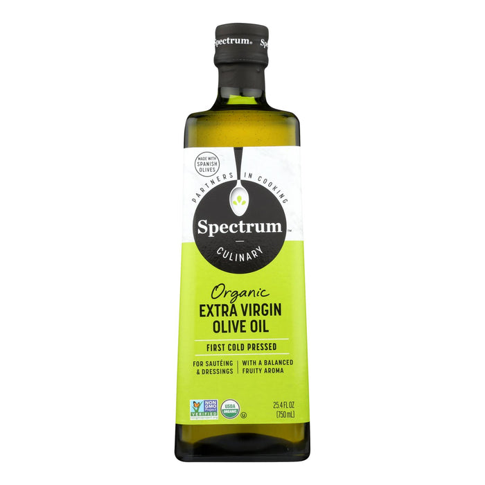 Spectrum Naturals Organic Unrefined Extra Virgin Olive Oil - Case Of 6 - 25.4 Fl Oz