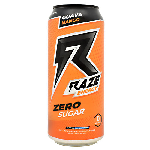 Raze Energy, 12 - 16 FLOz Cans.