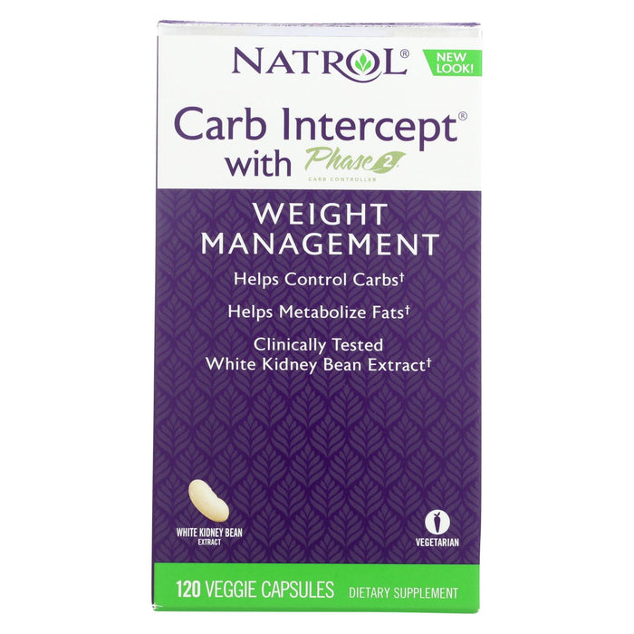 Natrol White Kidney Bean Carb Intercept -120 Capsules
