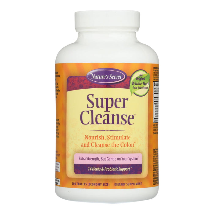 Nature's Secret Super Cleanse - 200 Tablets.