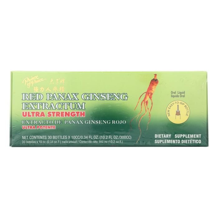 Prince Of Peace Red Panax Ginseng Extractum Ultra Strength -30 Vials