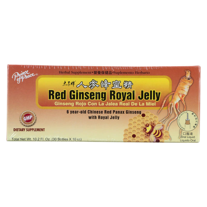 Prince Of Peace Red Ginseng -Royal Jelly - 10 Cc - 30 Count
