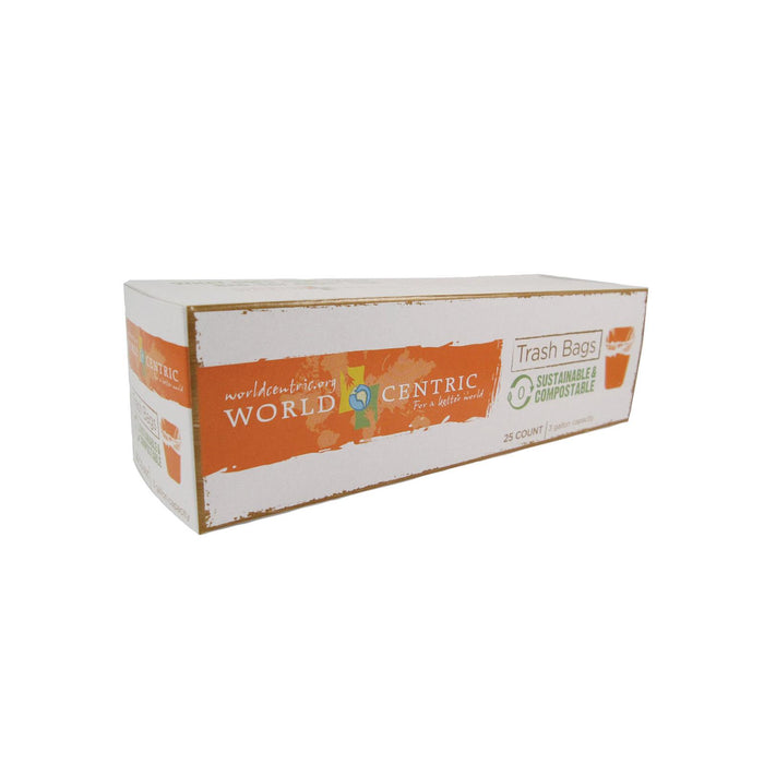 World Centric Compostable Waste Bag - Case Of 12 - 3 Gal