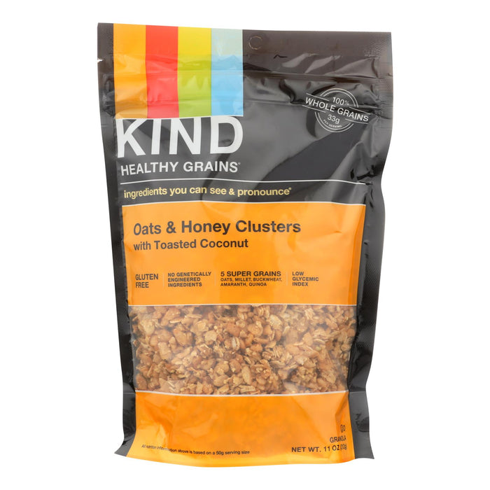 Kind Healthy Grains Oats And Honey Clusters With Toasted Coconut - 11 Oz - Case Of 6.