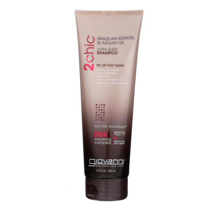 Giovanni 2chic Ultra-sleek Shampoo With Brazilian Keratin And Argan Oil - 8.5 Fl Oz.