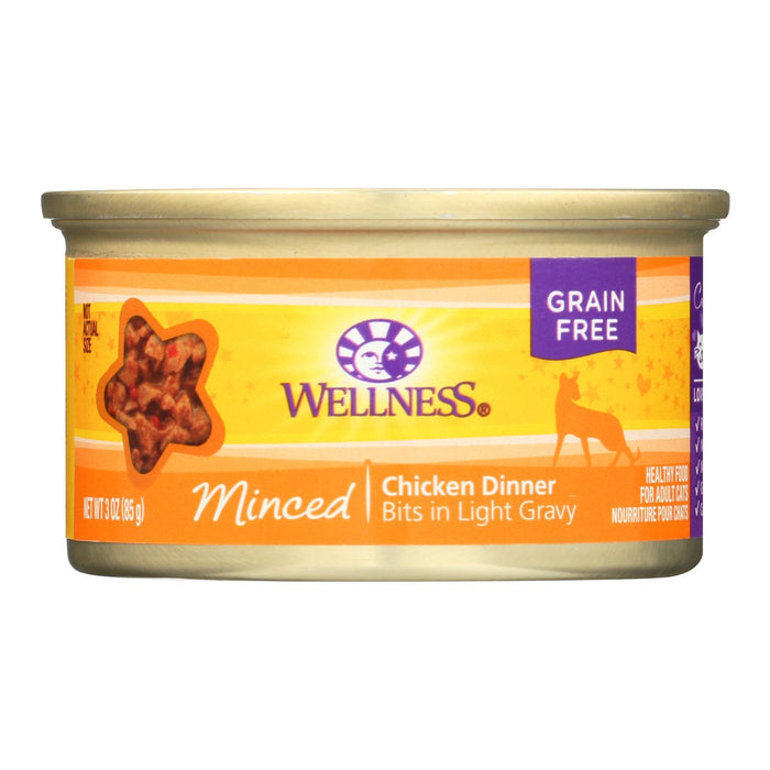 Wellness Pet Products Cat Food - Chicken Dinner - Case Of 24 - 3 Oz