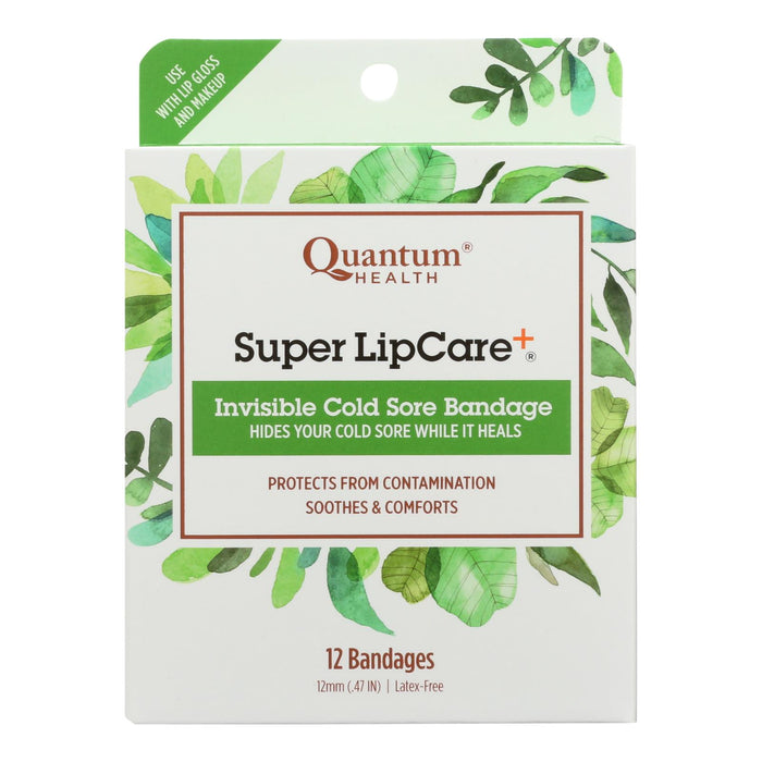 Quantum Research Lipcare Plus Invisible Cold Sore Bandage - 12 Count.