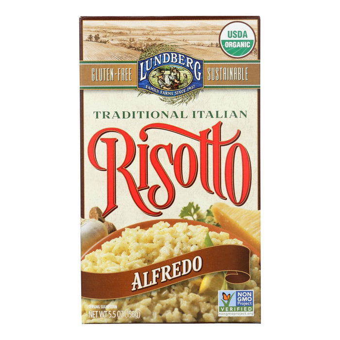 Lundberg Family Farms Risotto Alfredo - Parmesan Cheese - Case Of 6 - 5.5 Oz