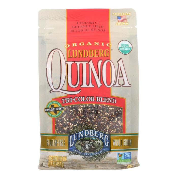 Lundberg Family Farms Organic Quinoa - Tri-color - Case Of 6 - 1 Lb.