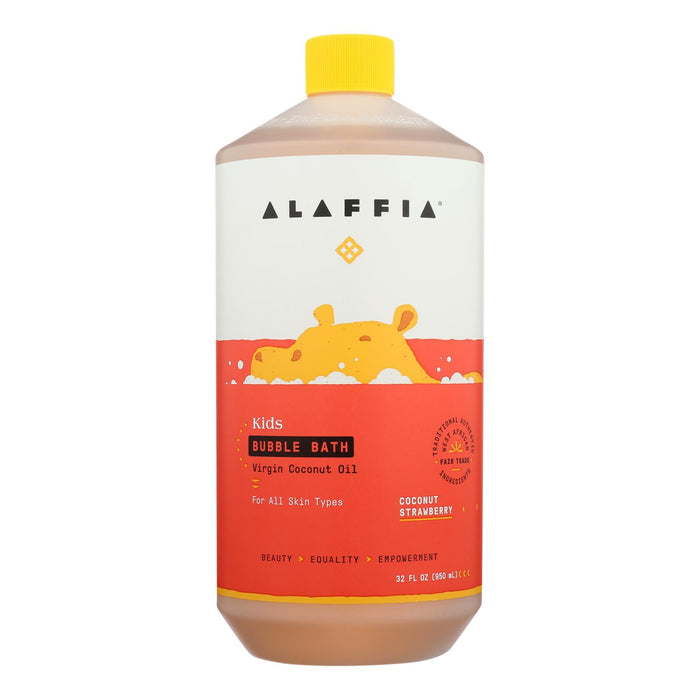 Alaffia - Everyday Bubble Bath - Coconut Strawberry - 32 Fl Oz.