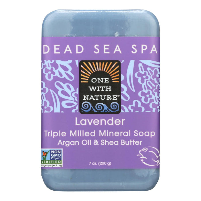 One With Nature Dead Sea Mineral Soap Lavender -7 Oz