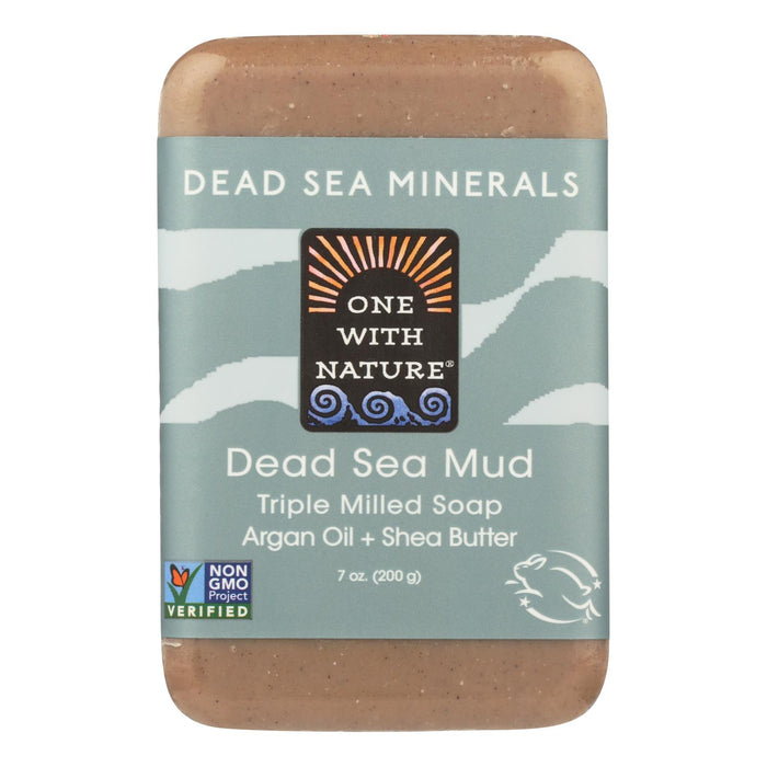 One With Nature Dead Sea Mineral Dead Sea Mud Soap -7 Oz