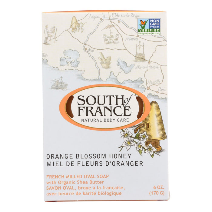 South Of France Bar Soap -Orange Blossom Honey - 6 Oz - 1 Each