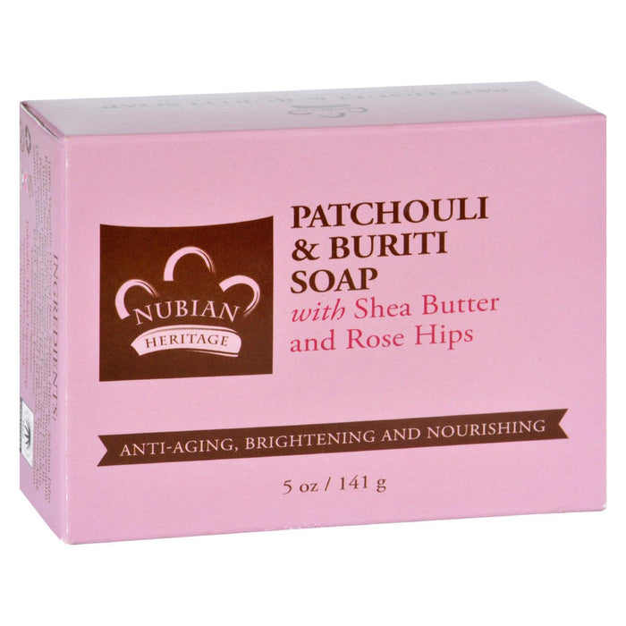 Nubian Heritage Bar Soap -Patchouli And Buriti - 5 Oz