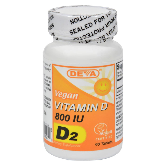 Deva Vegan Vitamins -Vitamin D - 800 Iu - 90 Tablets