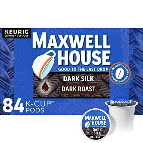 Maxwell House Dark Silk Dark Roast K-Cup Coffee Pods (84 ct Box)