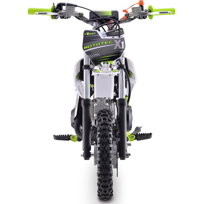 Mototec X1 70cc 4-stroke Gas Dirt Bike Green.