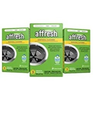 Affresh Garbage Disposal Cleaner, Removes Odor,Causing Residues, 9 Tablets 3 Pack