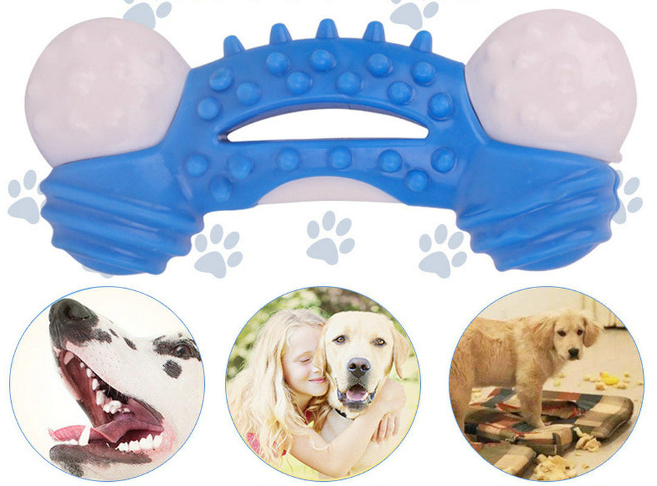 Dog Toys Dog Chew Toy Durable For Aggressive Chewers Teeth Cleaning, Safe Bite Resistant - Blue