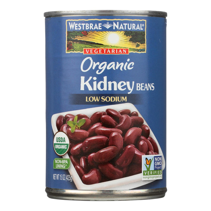 Westbrae Foods Organic Kidney Beans - Case Of 12 - 15 Oz