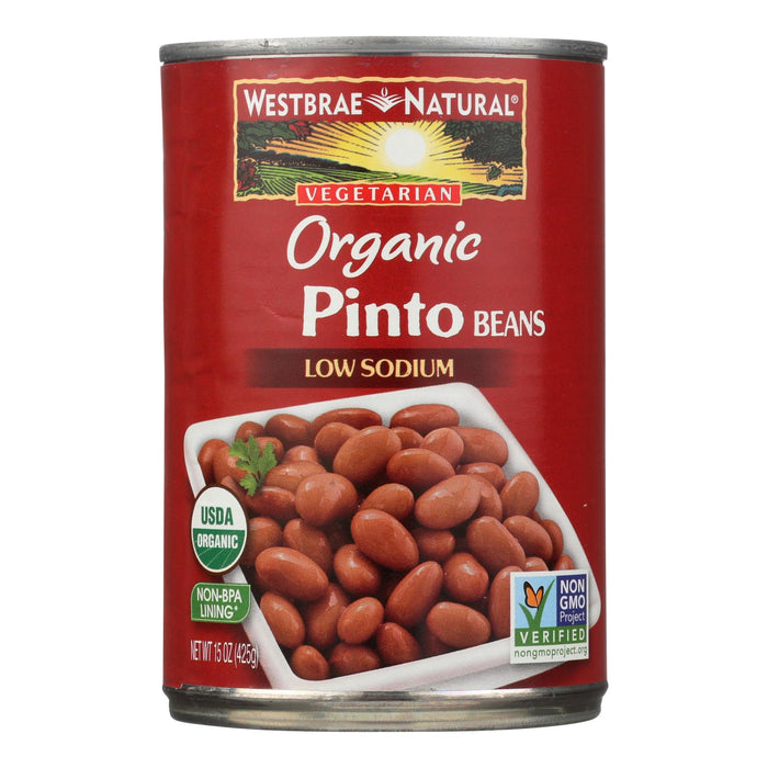 Westbrae Foods Organic Pinto Beans - Case Of 12 - 15 Oz