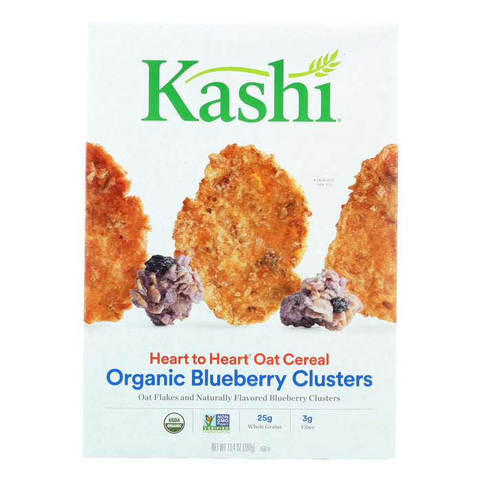 Kashi Heart To Heart Oat Flakes And Blueberry Clusters - Case Of 10 - 13.4 Oz.