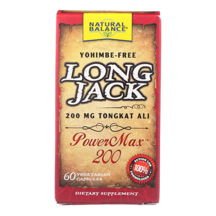 Natural Balance - Long Jack Powermax 200 - 1 Each - 60 Vcap.