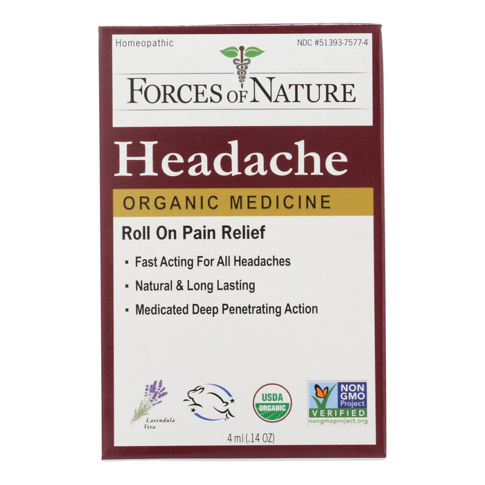 Forces Of Nature - Headache Pain Mngmt - 1 Each - 4 Ml