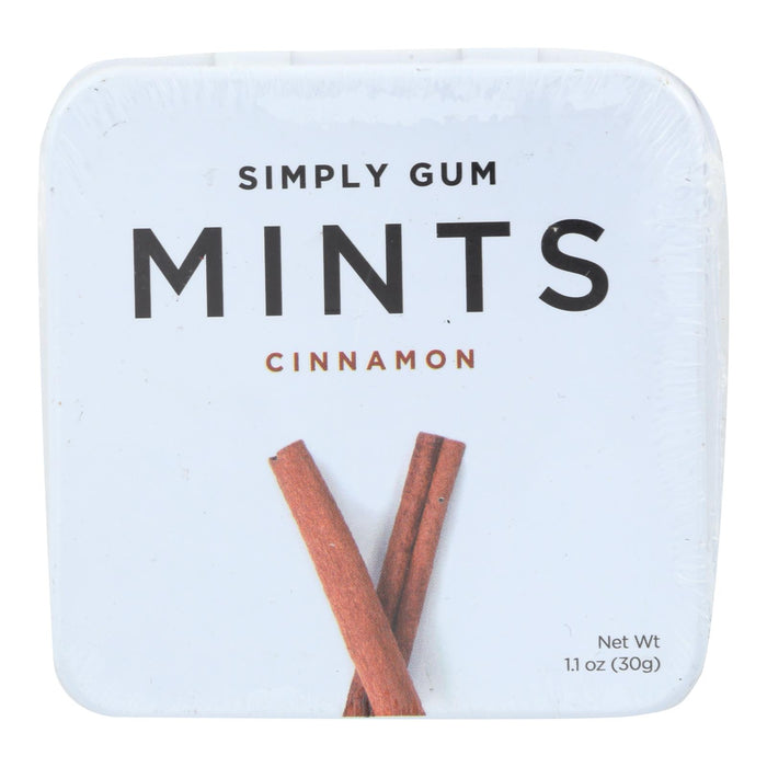 Simply Gum Cinnamon Mints  - Case Of 6 - 30 Ct.