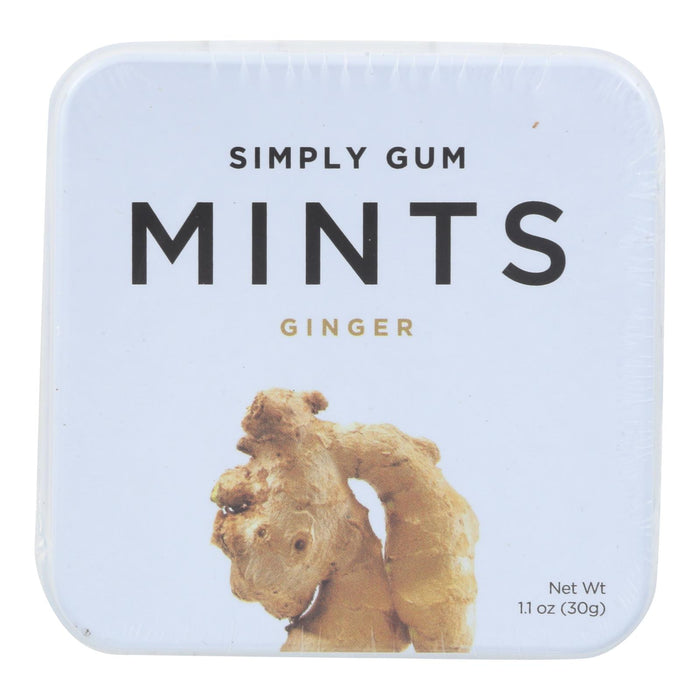 Simply Gum Ginger Mints  - Case Of 6 - 30 Ct.