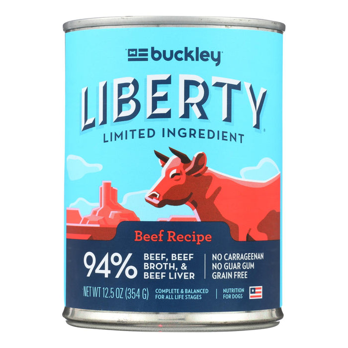 Buckley - Liberty Wet Food Beef - Case Of 12 - 12.5 Oz.