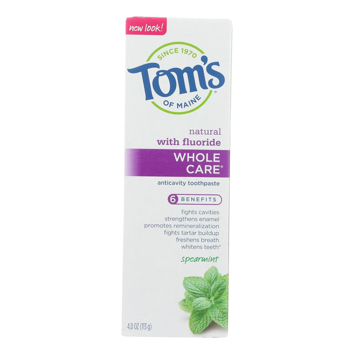 Tom's Of Maine - Tp Whole Care Sprmnt Fluor - Case Of 6 - 4 Oz.