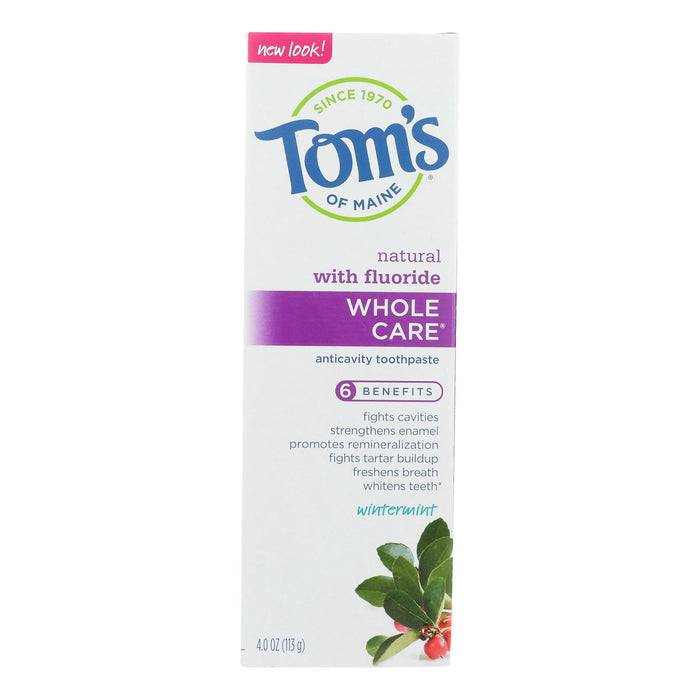 Tom's Of Maine - Tp Whole Care Wntrmnt Fluor - Case Of 6 - 4 .Oz