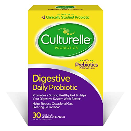 Culturelle Daily Probiotics,Probiotic Capsules ,  Occasional Diarrhea, Gas & Bloating Occasional Diarrhea, Gas & BloatingDigestive Health Support 30ct