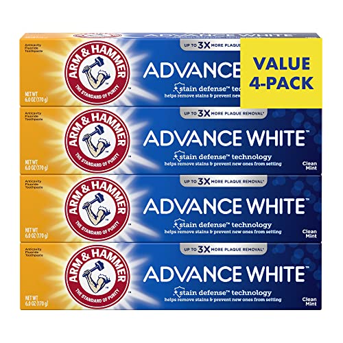 Arm & Hammer Minty Fresh Stain-Defense Toothpaste - 4 Tubes