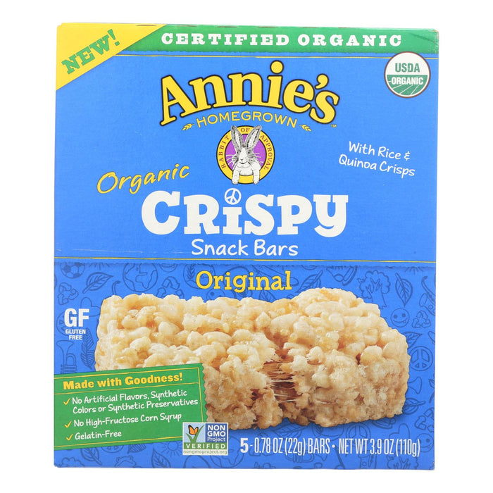 Annie's Homegrown Snack Bar - Original - Case Of 8 - 3.9 Oz