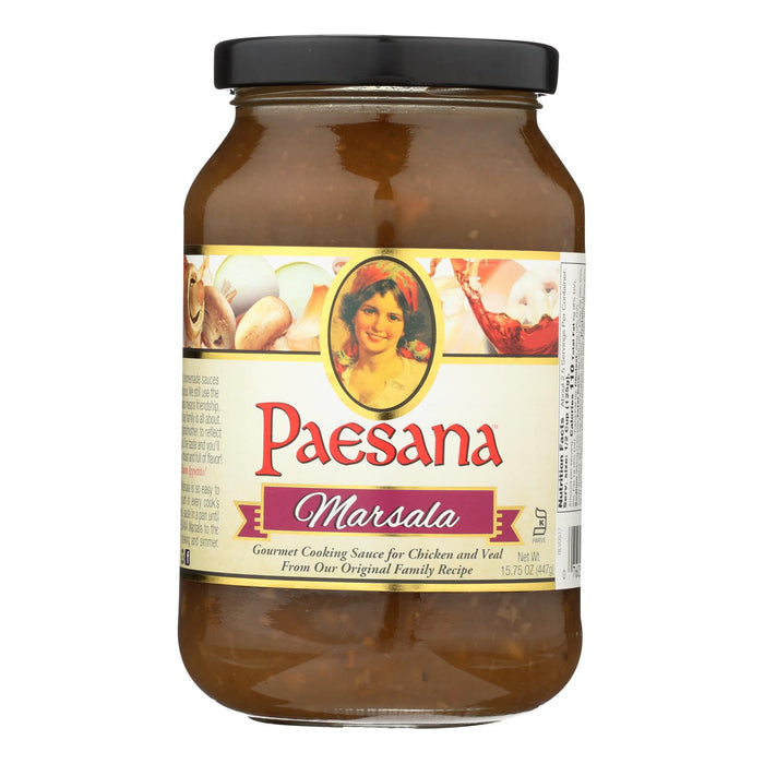 Paesana Cooking Marsala - Sauce - Case Of 6 - 15.75 Oz